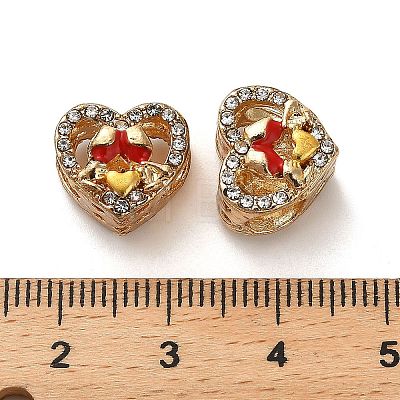 Alloy Enamel European Beads FIND-Q115-08G-1