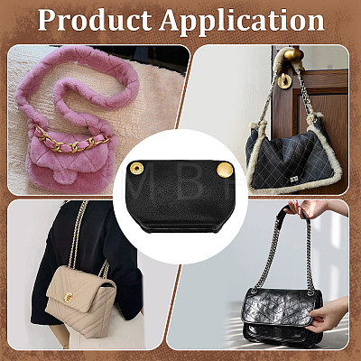 4Pcs PU Leather Short Suspension Clasps FIND-WH0139-944A-1