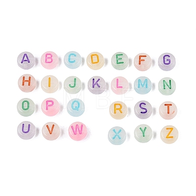 Luminous Enamel Transparent Acrylic Beads TACR-Q013-05A-M-1