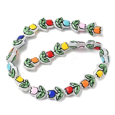 Transparent Glass Enamel Beads LAMP-C023-01-1