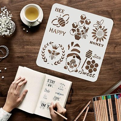 Large Plastic Reusable Drawing Painting Stencils Templates DIY-WH0172-570-1