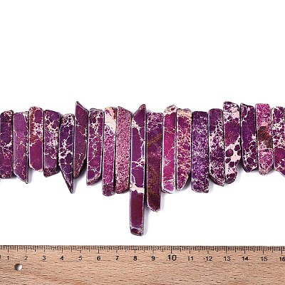 Dyed Natural Imperial Jasper Graduated Beads Strands G-Q601-21A-1