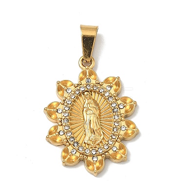 Virgin Mary Theme 304 Stainless Steel Pendants STAS-F336-05A-G-1
