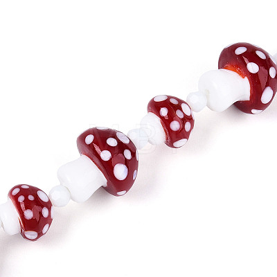 Handmade Lampwork Beads Strands LAMP-N028-11-1