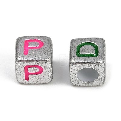 Opaque Acrylic Beads OACR-H052-02A-1