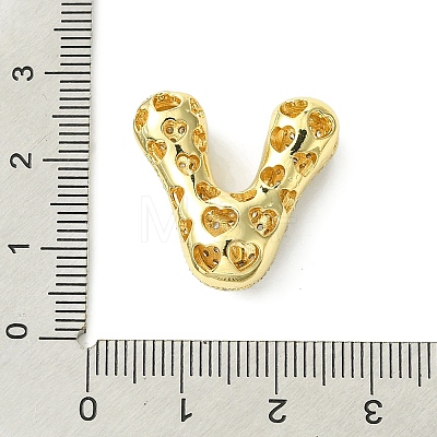 Rack Plating Brass Cubic Zirconia Pendants KK-S378-02G-V-1