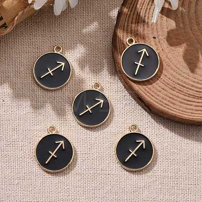 Alloy Enamel Pendants ENAM-S124-01A-08F-1