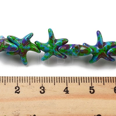 Synthetic Turquoise Dyed Beads Strands G-P507-04P-1