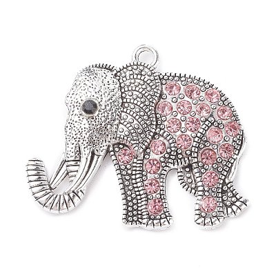 Tibetan Style Alloy Rhinestone Big Pendants LS-ALRI-L048-30AS-1