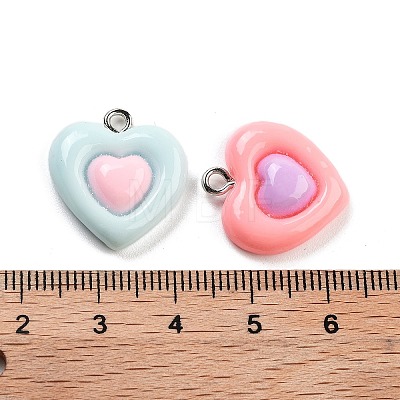 Opaque Resin Pendants RESI-G101-02-1