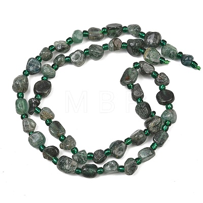Natural Green Quartz Beads Strands GG-CBA3A44-C10-01-1