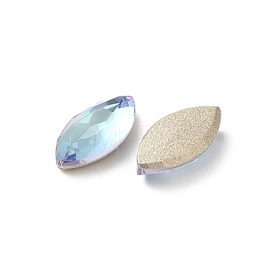 Glass Rhinestone Cabochons RGLA-P037-09A-D202-1