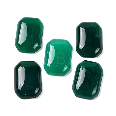 Natural Green Onyx Agate(Dyed & Heated) Cabochons G-B085-01A-03-1