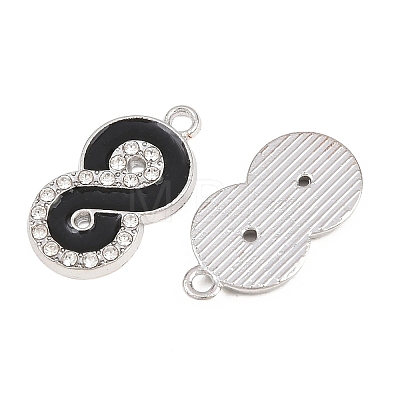 Alloy Black Enamel Pendants FIND-C095-08P-1