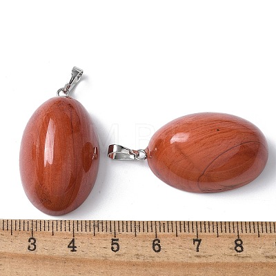 Natural Red Jasper Pendants G-A259-03P-05-1