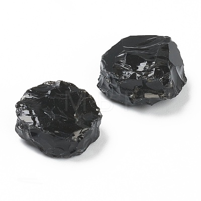 Rough Raw Natural Black Obsidian Beads G-H254-14B-1