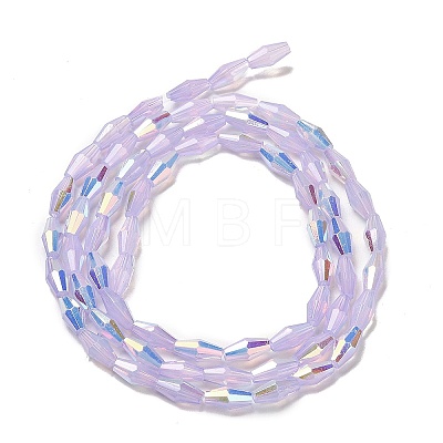 Baking Painted Glass Beads Strands DGLA-D001-01E-1