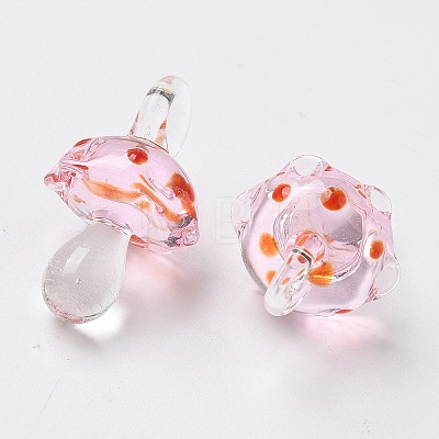 Handmade Lampwork Pendants LAMP-M021-01O-1