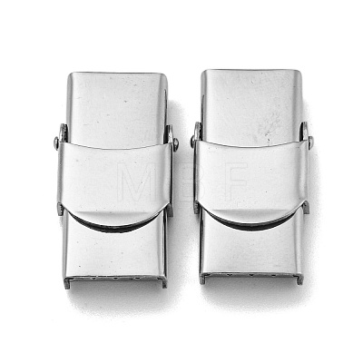 201 Stainless Steel Watch Band Clasps STAS-C006-1-02-1