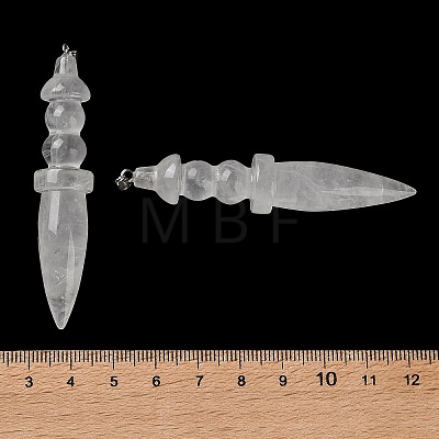 Natural Quartz Crystal Big Pendants G-H338-03P-01-1
