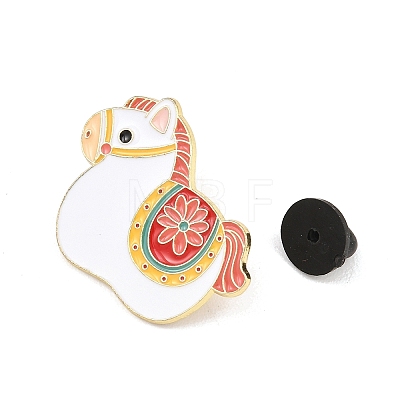 Horse Enamel Pins JEWB-L023-05D-G-1