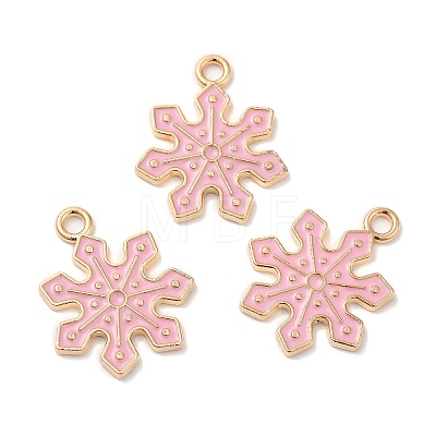 Christmas Light Gold Tone Alloy Enamel Pendants FIND-C031-01KCG-02-1