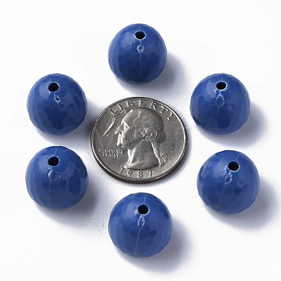 Opaque Acrylic Beads MACR-S373-10A-A16-1