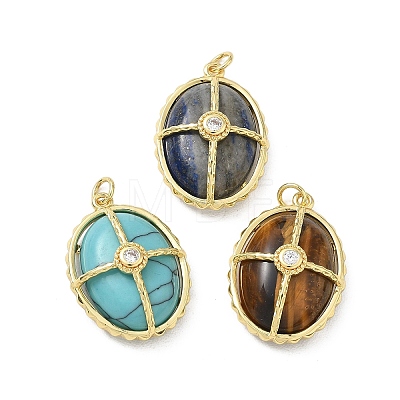 Natural & Synthetic Mixed Gemstone Pendants GG-CBAB1AA-01B-G-1