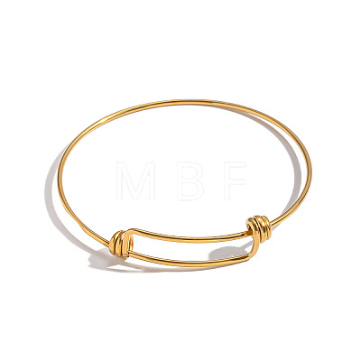 Adjustable 304 Stainless Steel Bangles for Women NI1850-1