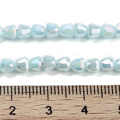 Electroplate Glass Beads Strands EGLA-D030-P4mm-B07-1