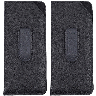 2Pcs PU Leather Rectangle Eyeglass Bag DIY-CN0004-07-1
