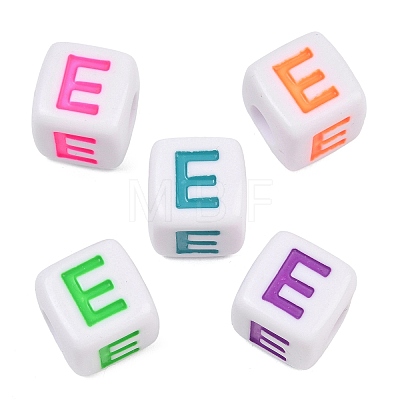 Opaque Acrylic Enamel European Beads AC-ACBA1794-04E-1