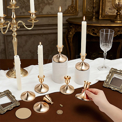 Iron & Aluminium Alloy Candle Holders DJEW-WH0077-09-1