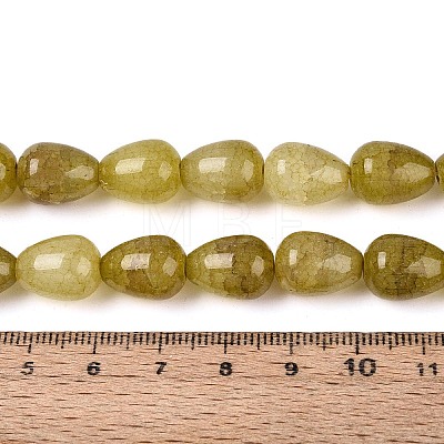 Baking Paint Crackle Glass Beads Strands DGLA-N019-03A-07-1