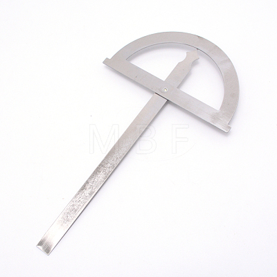 Stainless Steel Protractor Ruler TOOL-WH0021-07-1