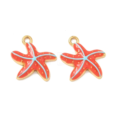 304 Stainless Steel Enamel Pendants STAS-Q119-08G-09-1