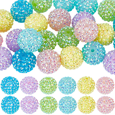Resin Rhinestone Beads RESI-PA0001-44A-1