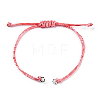 Korean Waxed Polyester Cord Braided Bracelets MAK-T010-06P-1