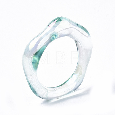 Transparent Resin Finger Rings RJEW-T013-001-E07-1