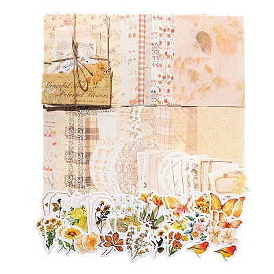 Butterfly Flower Scrapbook Paper Pads PW-WGE8521-04-1