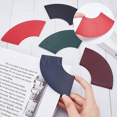 5Pcs 5 Colors Leather Corner Bookmark FIND-CA0004-58-1