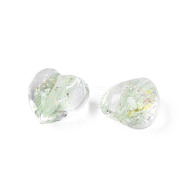 Handmade Foil Glass Beads FOIL-N029-09G-1