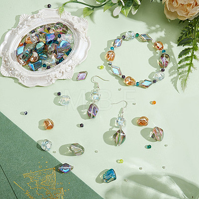 250Pcs Electroplate Glass Beads EGLA-SC0001-77-1