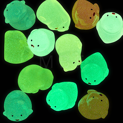 12Pcs 6 Styles Luminous Resin Chick Diaplay Decoration RESI-TAD0001-04-1