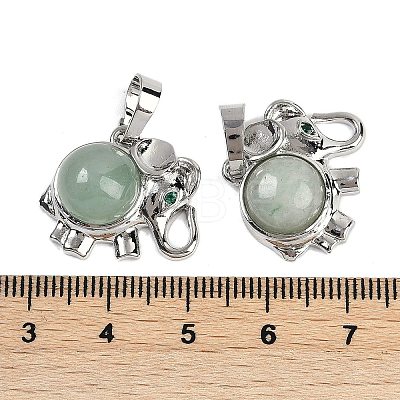 Natural Green Aventurine Pendants G-I374-A-P11-1