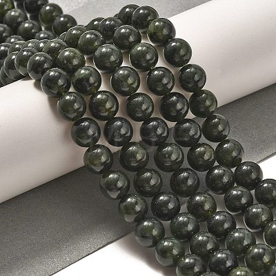 Natural Jade Beads Strands G-H090-A01-8MM-1