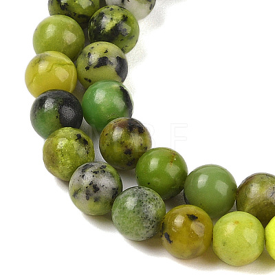 Natural Serpentine Beads Strands X-G-G829-06-4mm-1