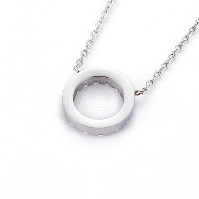 304 Stainless Steel Pendant Necklaces NJEW-F264-28P-1