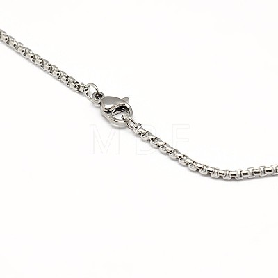 304 Stainless Steel Venetian Chain Necklace Making STAS-A028-N032P-A-1