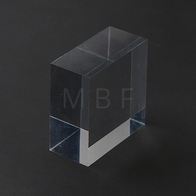 Square Transparent Acrylic Jewelry Display Pedestals ODIS-WH0329-31A-1